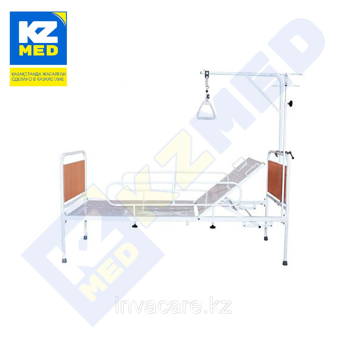 Кровать медицинская "KZMED" (102G спинки ЛДСП) (Без колёс), светлое дерево