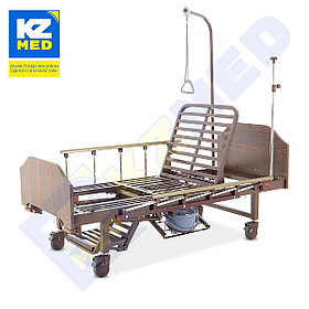 Кровать медицинская "KZMED" (407M спинки ЛДСП), венге