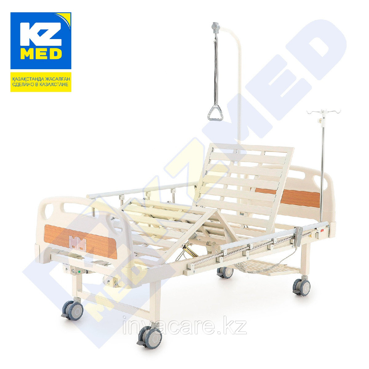 Кровать медицинская "KZMED" (E2F4S спинки ABS), белый