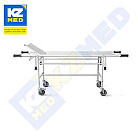 Тележка для перевозки больных "KZMED" (TBS-S)(со съемными носилками, с головным подъемом), белый