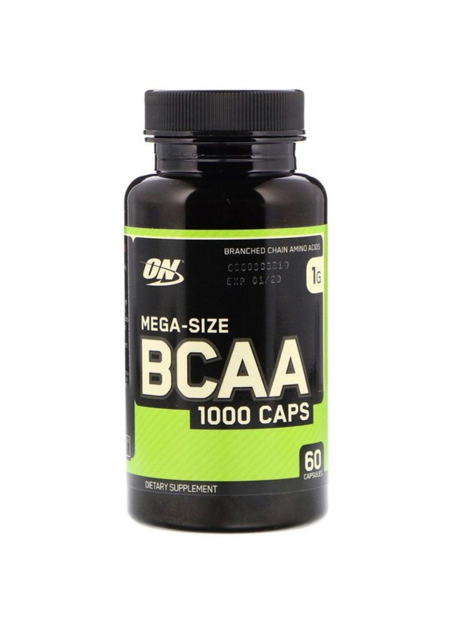 OPTIMUM Nutrition BCAA 1000 Caps, большая упаковка, 500 мг, 60 капсул - фото 1 - id-p95527082