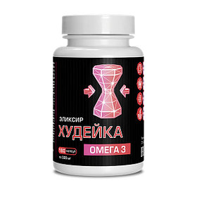 Омега 3 "Худейка" капсулаларындағы зығыр майы