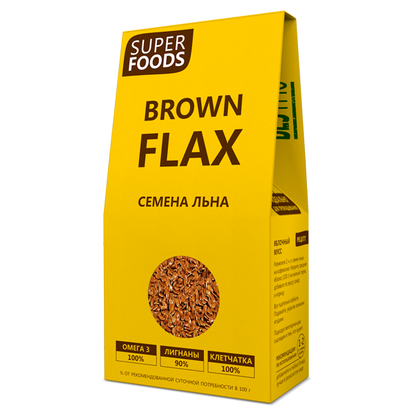 Семена льна Brown Flax seeds, фото 1