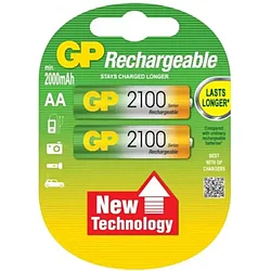 Аккумуляторы GP Rechargeable AA 2100 mAh 1.2V, 2 шт.