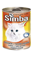 Simba Cat Chunkies with Turkey Кусочки с индейкой 415гр