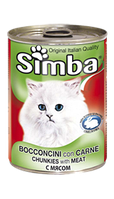 Simba Cat Chunkies with Beef Сиыр еті қосылған кесектер 415 гр