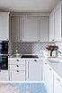 Кухня в серых тонах матовая с фрезерованными фасадами, фото 2