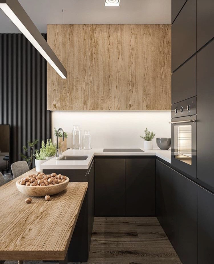 Кухня на заказ фасад дсп Италия + серая матовая покраска Blum furniture