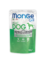 Monge Grill AGNELLO CON ORTAGGI для взрослых собак с ягненком и овощами 100гр