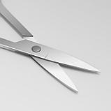 Ножницы маникюрные узкие, загнутые, 9*4,5 см QF, фото 2