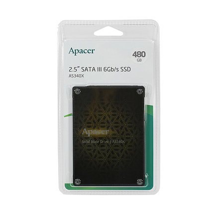 SSD Apacer AS340X 480GB SATA, R550Mb/s, W520MB/s, фото 2