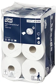 Tork SmartOne  туалетная бумага в мини-рулонах 2-х слойная,112м цена за 1 шт