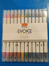 Художественные маркеры с двойным тонким наконечником Evoke art and markers 12 шт
