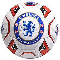 Футбольный мяч Челси Chelsea 5 размер белый с синим принтом