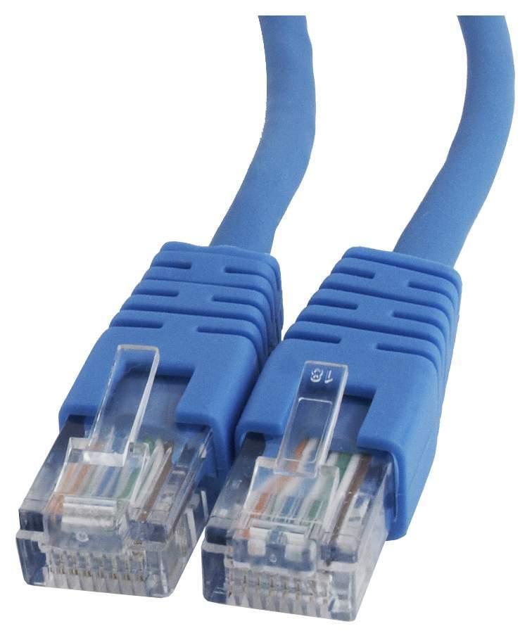 Patch cord RJ-45 5е cat Cablexpert PP12-1M/B, UTP, 1m, Blue - фото 1 - id-p95547134