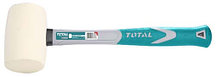 Киянка резиновая 220гр. белая фибергласовая рукоятка TOTAL арт.THT76836