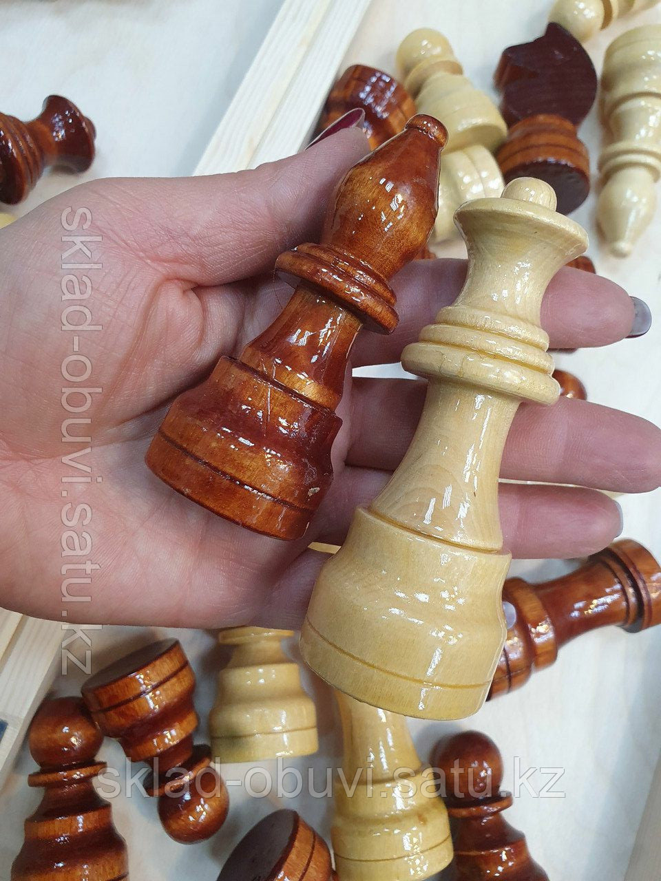 Шахматы гроссмейстерские / турнирные из натурального дерева Алматы - фото 4 - id-p95547401