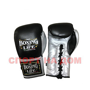 Перчатки для бокса No Boxing No Life кожаные 14 унции, фото 2