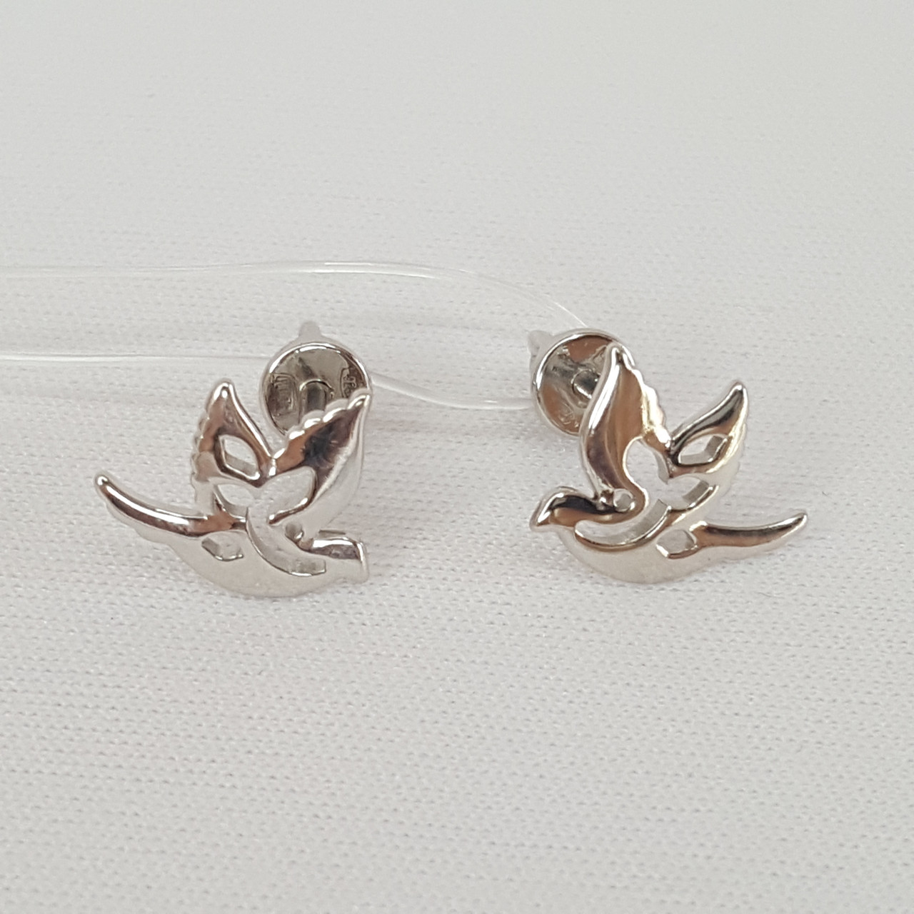 Серьги из серебра Diamant 94-122-01224-1 серебро с родием, фото 1