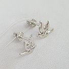 Серьги из серебра Diamant 94-122-01224-1 серебро с родием, фото 2