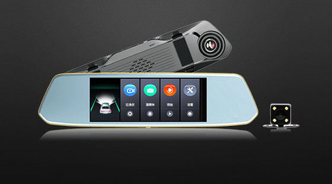Зеркало-видеорегистратор с камерой заднего хода iFound V20 для автомобиля {7 , TouchScreen, FullHD} - фото 4 - id-p95551509