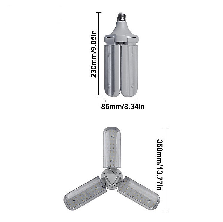 Светодиодная трех-лепестковая фитолампа мульти спектр E27 - фото 7 - id-p95554062