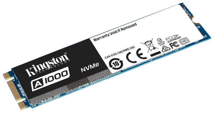 Kingston SA1000M8/960G SSD-накопитель A1000 960Gb, NVMe, M2, MLC