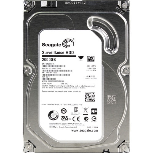 Seagate ST2000VX003 Жесткий диск для видеонаблюдения 2Tb Surveillance SV35 SATA3 3.5" 5900rpm 64Mb