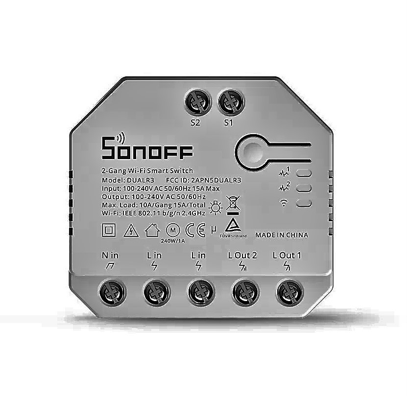 Беспроводной Wi-Fi выключатель двойной Sonoff dual R3 - фото 6 - id-p95554768