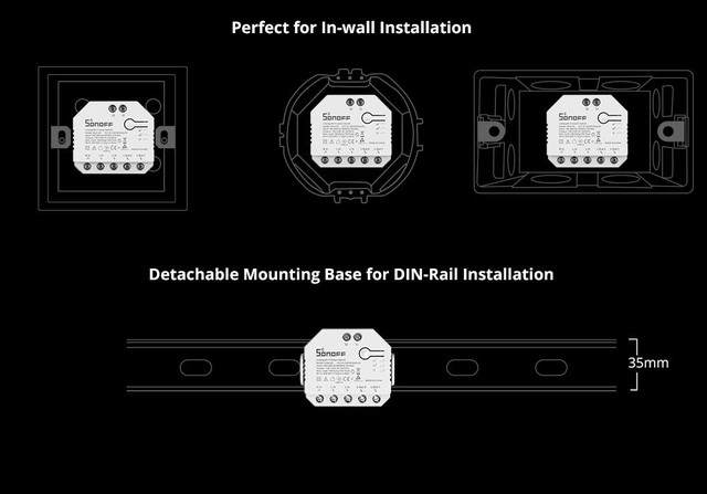 sonoff dual r3 монтаж 