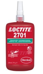 Loctite 2701 50ML Резьбовой фиксатор высокой прочности для неактивных металлов