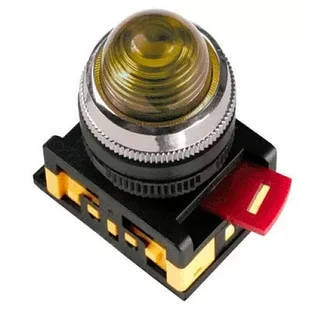 Лампа AL-22 сигнальная d22мм желтый неон/240В цилиндр TDM (200)