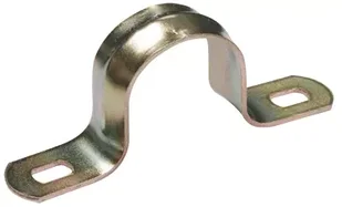 Скоба метал. 2-лапковая d 21-22мм (для металорукава d-18)