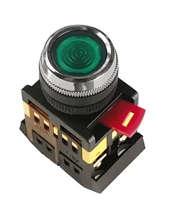 Кнопка ABLFS-22 (зеленый неон) IEK (10/200)