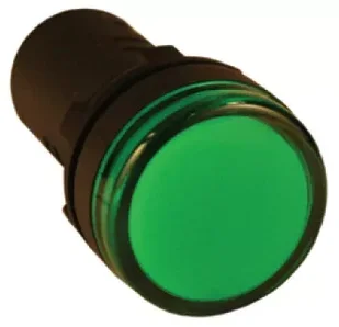 Индикатор AD-22DS (LED) Ø22мм (зеленый) IEK (10/600)