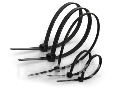 Стяжка кабельная 3,6х350 черные UNIT (100/72)