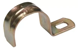 Скоба метал. 1-лапковая d 16-17мм (для металорукава d-12)