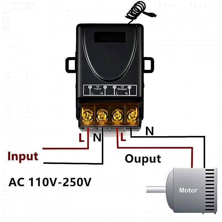 Радиоуправляемое реле AC220V 30A с пультом управления для насосов - фото 3 - id-p95563384