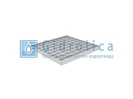Решетка водоприемная Gidrolica Point РВ-28,5.28,5 - ячеистая стальная оцинкованная, кл. В125