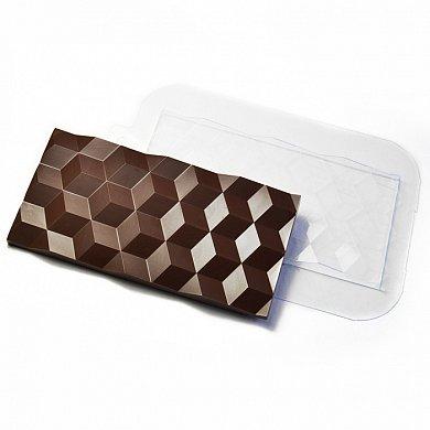 Молд пластик для шоколада "Плитка большая" - фото 1 - id-p95567800