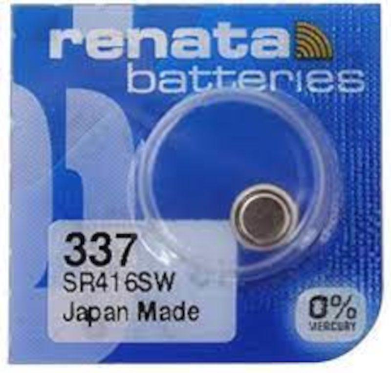 Батарейка Renata 337 SR416SW - фото 1 - id-p86369082