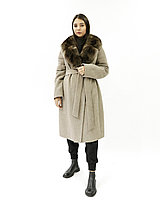 Женское пальто "UM&H-77622" бежевое, фото 1
