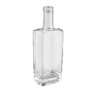 Бутылка стеклянная "Гранит" 0,5 литра, с пробкой