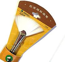 Кисть веерная синтетическая для потали Maries №12