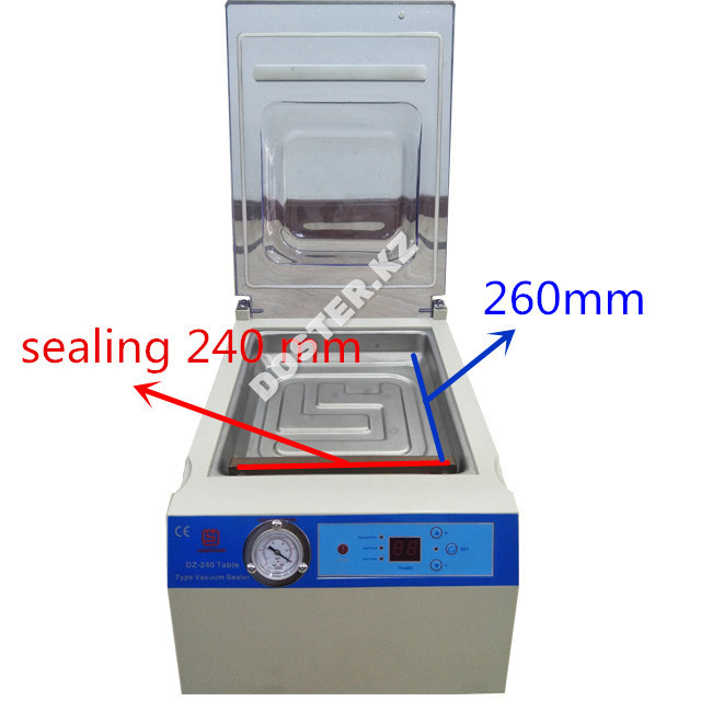Высокоскоростная настольная вакуумная машина для упаковки продуктов DZ-240 - фото 2 - id-p95575792