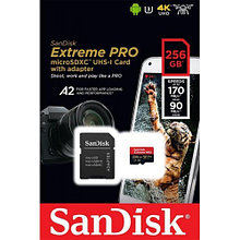 Карта памяти SanDisk Extrime Pro micro SDXC UHS-l 256GB