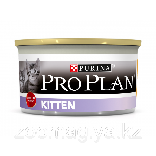 Влажный корм Pro Plan® для котят, с высоким содержанием курицы мусс 85гр - фото 1 - id-p95578223