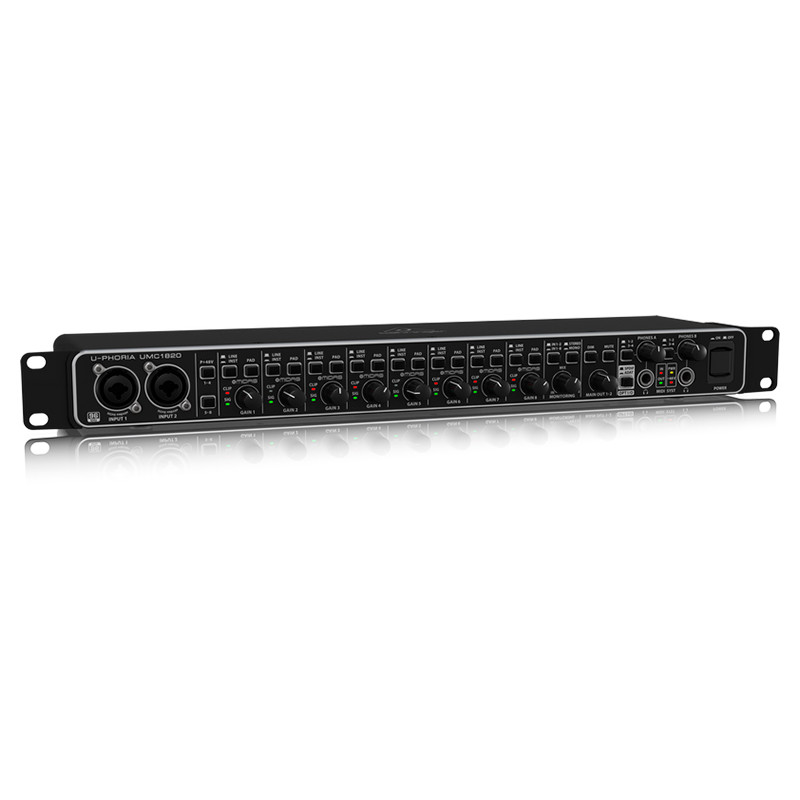 Внешняя студийная звуковая карта Behringer UMC1820 - фото 3 - id-p74500739