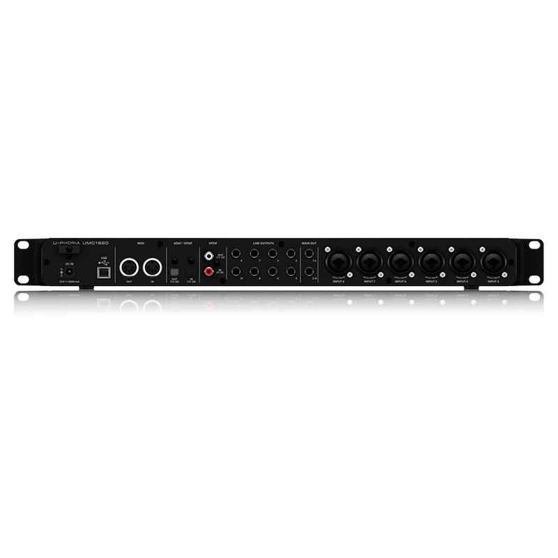 Внешняя студийная звуковая карта Behringer UMC1820 - фото 4 - id-p74500739