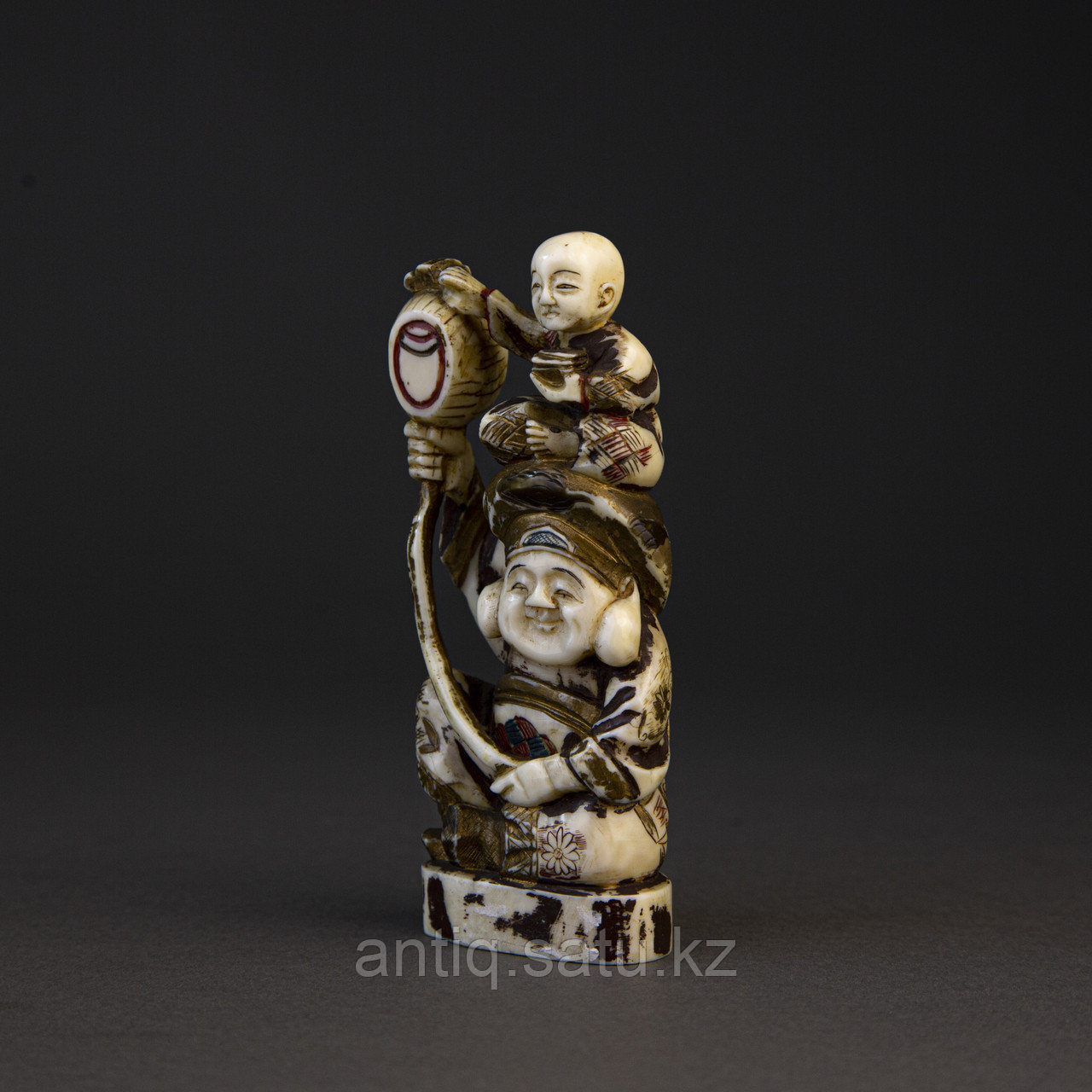 Окимоно «Дайкоку с карако». символ - удачи, счастье и процветания Япония, начало ХХ века Слоновая кость - фото 5 - id-p95581480